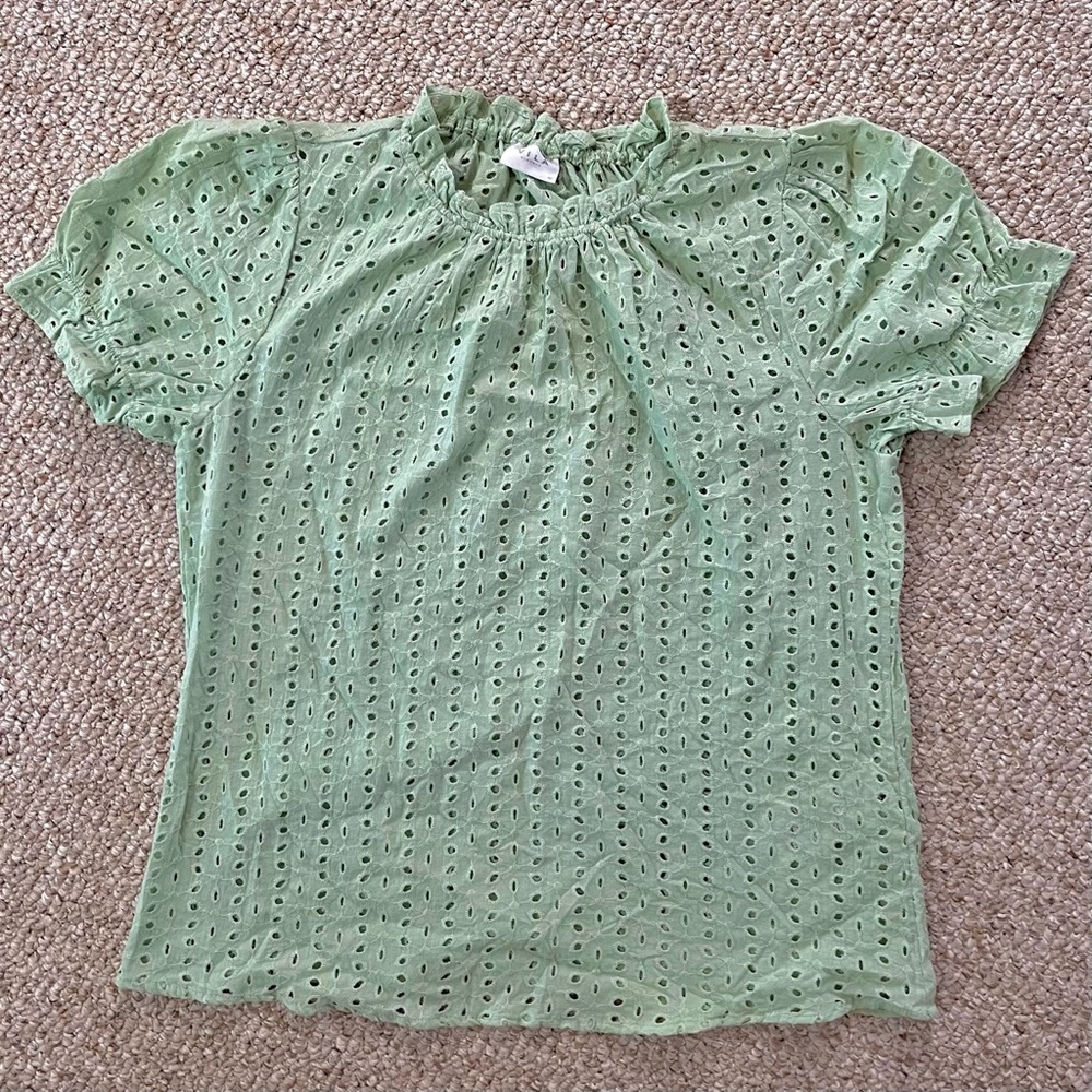 ‘Villa’ Lightweight Ruffled Sleeve Blouse Top